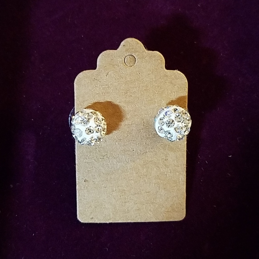 Sparkling Ball Earrings Medium Size